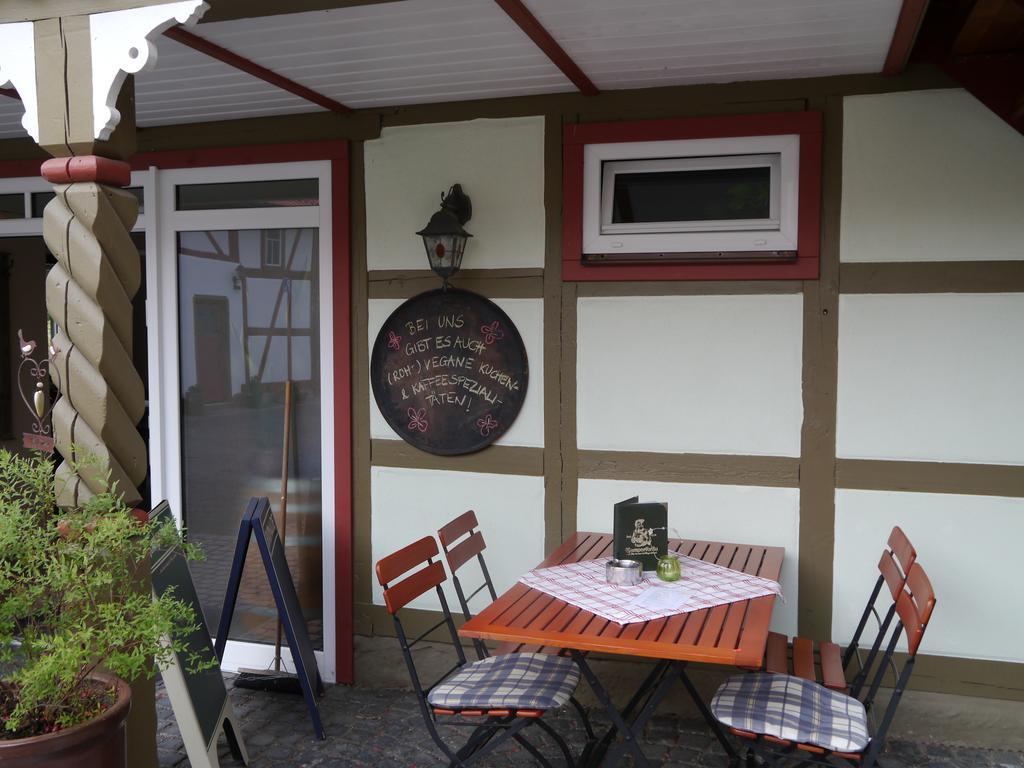Cafe Im Hof- Bed & Breakfast Streufdorf Exterior photo